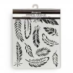 Stamperia Lavender Collection - Media Stencil - Feathers [KSTD-169]