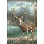 Stamperia Magic Forest Collection A4 Rice Paper - Deer [DFSA4750]
