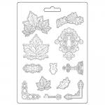 Stamperia Magic Forest Collection MaxiMould - Leaves & Locks [K3PTA4559]