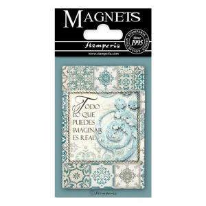 Stamperia Magnet - Azulejos Writings [EMAG008]