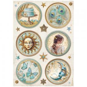 Stamperia Masquerade Collection - A4 Rice Paper - 6 Rounds [DFSA4981]