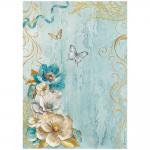 Stamperia Masquerade Collection - A4 Rice Paper - Flowers Corner [DFSA4986]