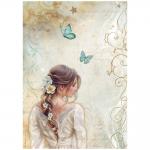 Stamperia Masquerade Collection - A4 Rice Paper - Lady Butterfly [DFSA4985]