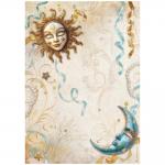 Stamperia Masquerade Collection - A4 Rice Paper - Sun & Moon [DFSA4982]