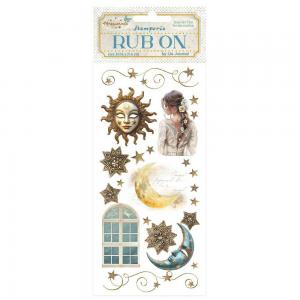 Stamperia Masquerade Collection - Rub On - Sun & Moon [DFLRB136]