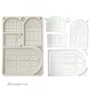 Stamperia Masquerade Collection - Silicone Mould - Windows [KACMA554]