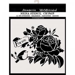 Stamperia Media Stencil - For You [KSTDQ047]