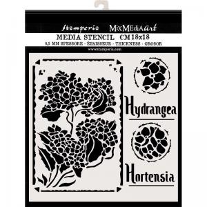 Stamperia Media Stencil - Hortensia Frames [KSTDQ44]