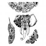 Stamperia Mixed Media Stamp Set - Mechanical Animals [WTKAT03]