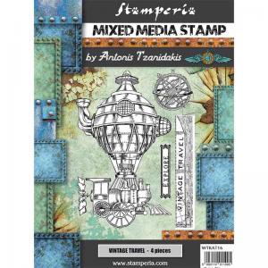 Stamperia Mixed Media Stamp Set - Vintage Travel [WTKAT16]