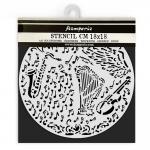 Stamperia Music Collection - Media Stencil - Violin & Trumpet [KSTDQ120]