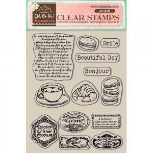 Stamperia Oh La La! Collection Clear Stamp Set - Labels [WTK175]