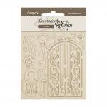 Stamperia Old Lace Collection - Decorative Chips - Gate & Key [SCB242] - ON SALE!