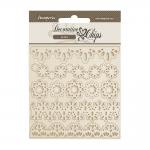 Stamperia Old Lace Collection - Decorative Chips - Lace Borders [SCB243]