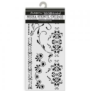 Stamperia Old Lace Collection - Media Stencil - Borders [KSTDL104]