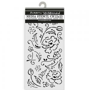 Stamperia Old Lace Collection - Media Stencil - Flowers [KSTDL105]