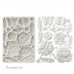 Stamperia Old Lace Collection - Silicone Mould - Butterfly & Flowers [KACMA544]