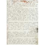 Stamperia Our Way Collection - A4 Rice Paper - Handmade Letter [DFSA41156]
