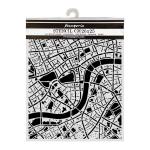 Stamperia Our Way Collection - Media Stencil - Street Map [KSTD225]