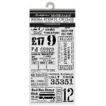 Stamperia Our Way Collection - Media Stencil - Tickets [KSTDL179]