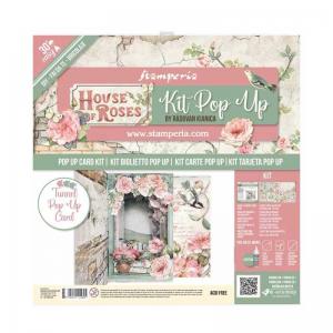 Stamperia Pop Up Tunnel Card Kit - House Of Roses [SBPOP05]