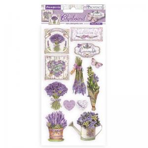 Stamperia Provence Collection Adhesive Chipboard - Lavender [DFLCB52]