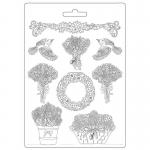 Stamperia Provence Collection MaxiMould - Garlands and Bouquets [K3PTA4527]