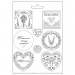 Stamperia Provence Collection MaxiMould - Plates and Hearts [K3PTA4528]