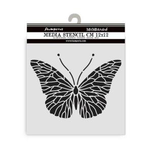 Stamperia Quiet Days Collection - Media Stencil - Butterfly [KSTDS65]