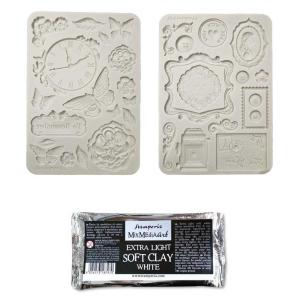 Stamperia Quiet Days Collection - Silicone Moulds & Clay Kit [ZBNL09]