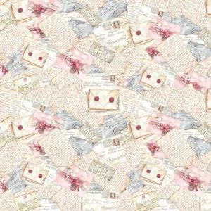 Stamperia Rice Paper Napkin - Flowers & Letters [DFT083]