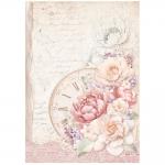 Stamperia Romance Forever Collection - A4 Rice Paper - Forever Clock [DFSA4831]