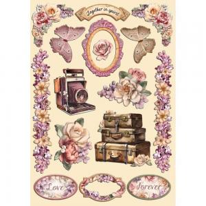 Stamperia Romance Forever Collection - Colored Wooden Shapes [KLSP-152]