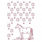 Stamperia Romantic Horses Collection Stencil - Horseshoes [KSG468]