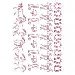 Stamperia Romantic Horses Collection Stencil - Running Horses [KSG470]