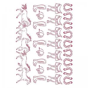 Stamperia Romantic Horses Collection Stencil - Running Horses [KSG470]