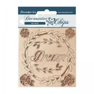Stamperia Rose Parfum Collection Decorative Chips - Dream [SCB153]