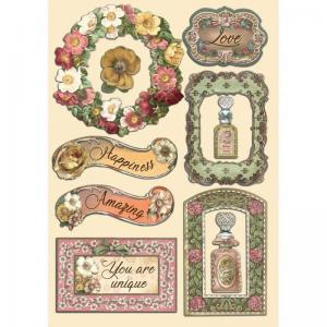 Stamperia Rose Parfum Collection Wooden Shapes [KLSP132]