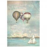 Stamperia Sea Land Collection - A4 Rice Paper - Balloons [DFSA4860]
