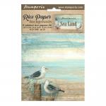 Stamperia Sea Land Collection - A6 Rice Paper Backgrounds [DFSAK6019]
