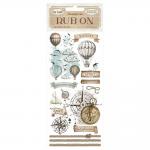 Stamperia Sea Land Collection - Rub Ons - Balloons [DFLRB81]