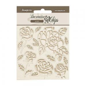 Stamperia Shabby Rose Collection - Decorative Chips - Roses [SCB219]