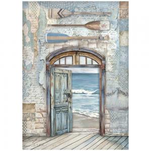 Stamperia Silent Sea Collection - A4 Rice Paper - Door [DFSA41024]