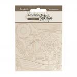 Stamperia Silent Sea Collection - Decorative Chips - Boat [SCB263]