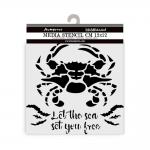 Stamperia Silent Sea Collection - Media Stencil - Crab [KSTDS37]