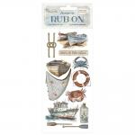 Stamperia Silent Sea Collection - Rub On - Boat [DFLRB155]