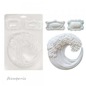 Stamperia Silent Sea Collection - Texture Impression Mould - Wave [K3PTA5671]
