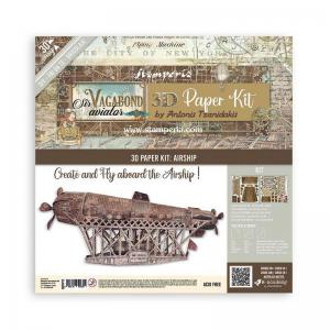 Stamperia Sir Vagabond Aviator Collection 3D Paper Kit [SBPOP13]
