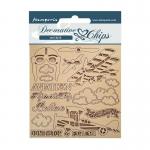Stamperia Sir Vagabond Aviator Collection Decorative Chips - Aviation [SCB130]