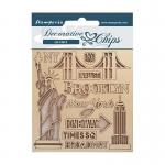 Stamperia Sir Vagabond Aviator Collection Decorative Chips - New York [SCB132]